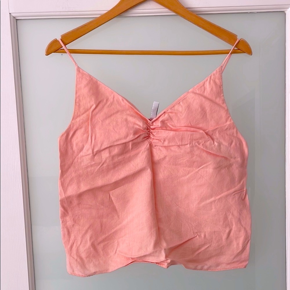 Mango Pink Linen Top